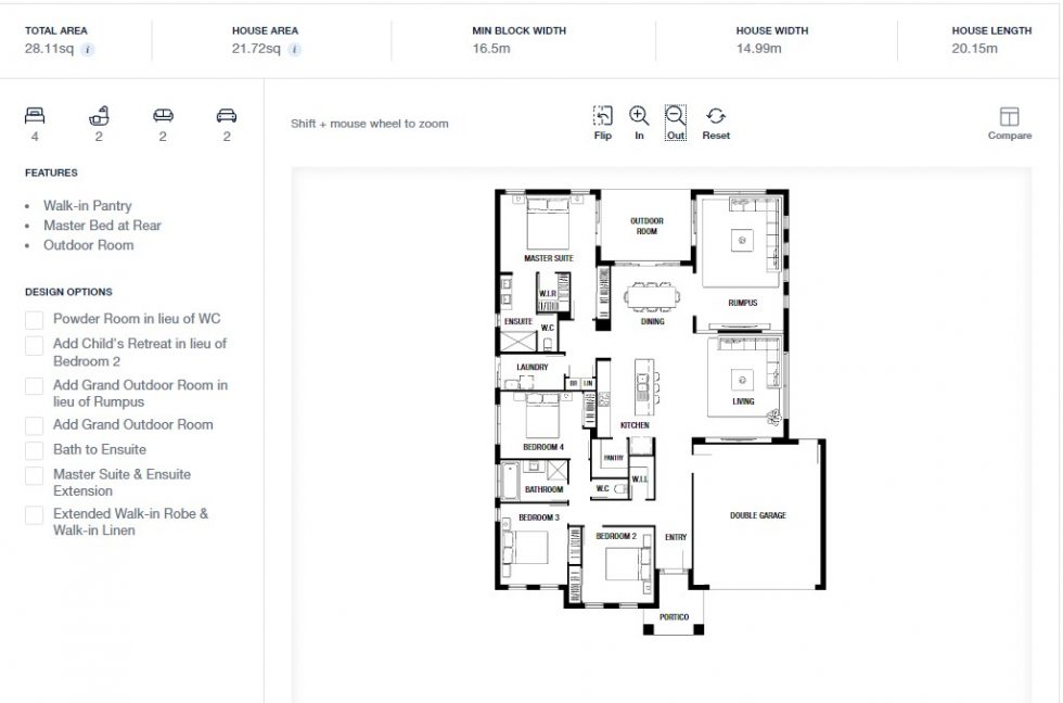 Metricon Homes Designs and Floorplans - Buildi