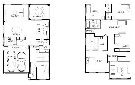 Burbank home designs and floorplans - Buildi