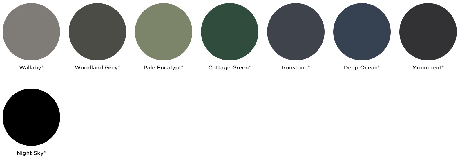 Colorbond - Color Chart  Diy painting, Color, Colour schemes